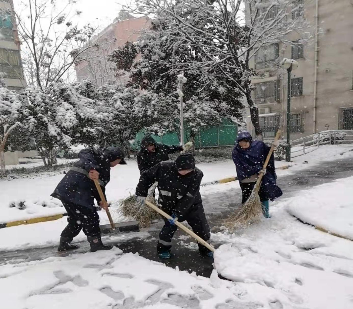金陵风雪弥漫，，，， 888集团物业扫雪记_888集团